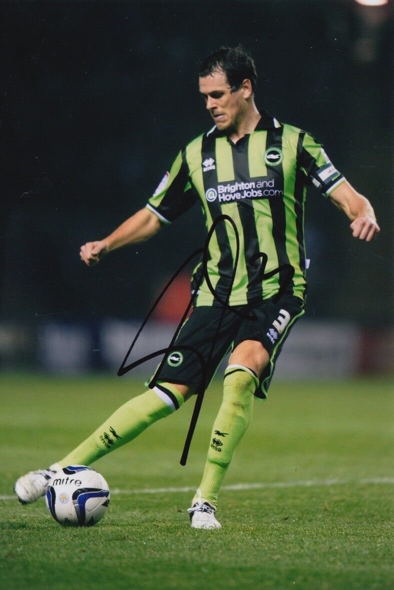 BRIGHTON & HOVE ALBION HAND SIGNED GORDON GREER 6X4 Photo Poster painting.