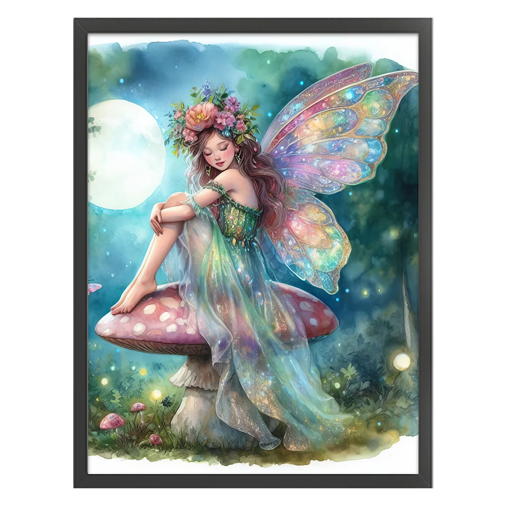 11CT Full Stamped Cross Stitch - Fairy Mushrooom(Canvas|50*65CM)