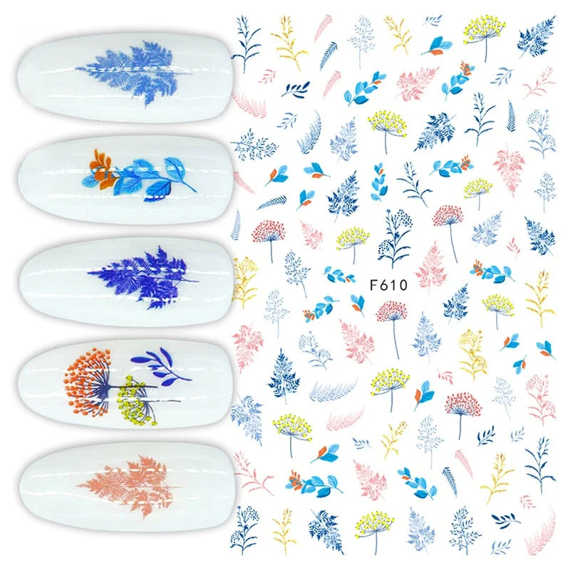 The New 3D Nail Sticker Cool English Letter Stickers For Nail Foil Love Heart Design Nails Accessories Fashion Manicures Sticker