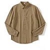 Men's Cotton Simple Inner Solid Color Shirt