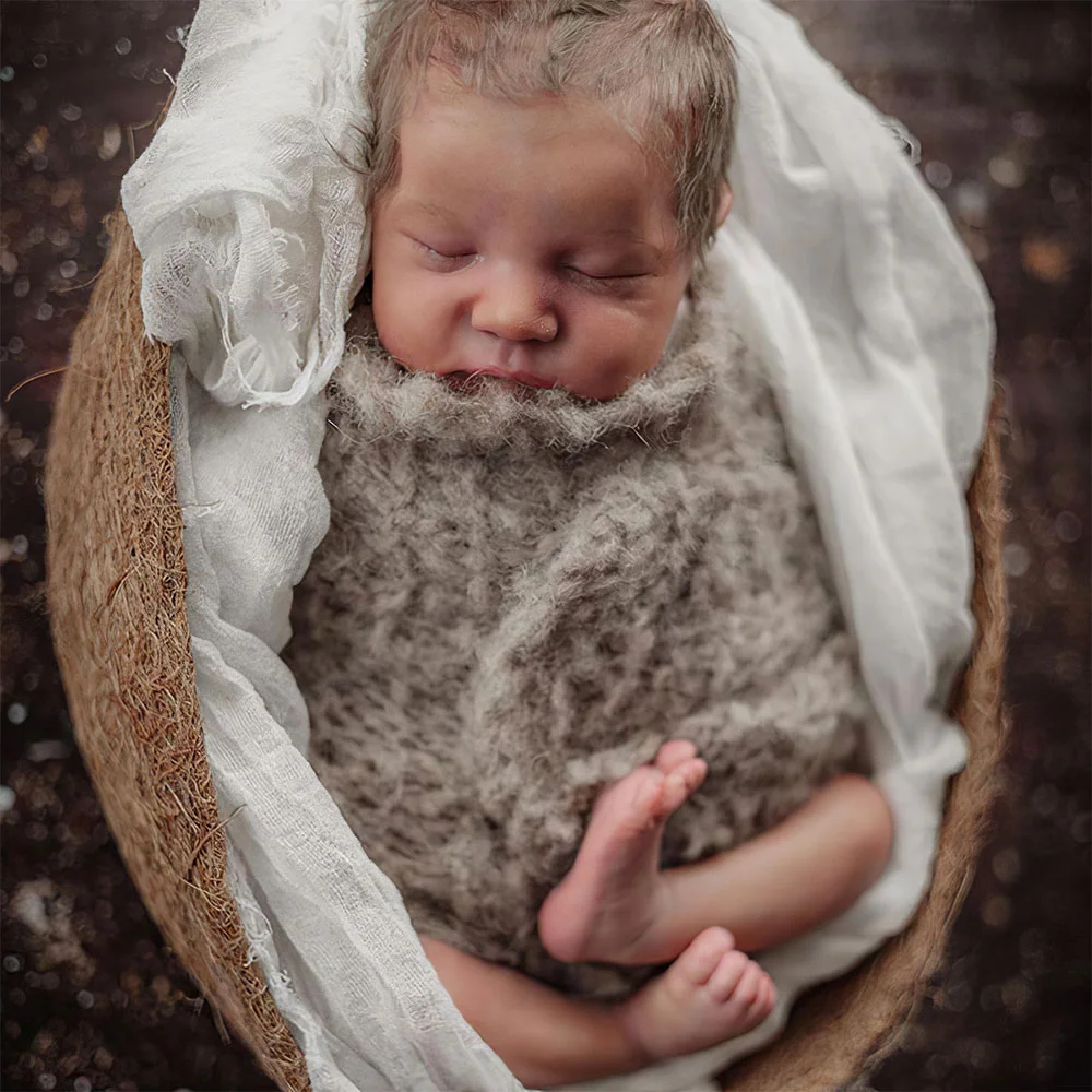 Mini Reborn Sleeping Silicone Baby 12'' Lifelike Newborn Reborn Baby Doll Boy,  Toy Robert -Creativegiftss® - [product_tag] RSAJ-Creativegiftss®