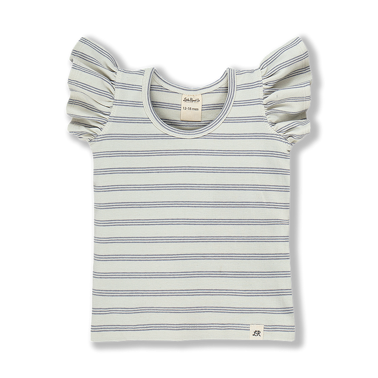 Shipley Stripe Flutter Top