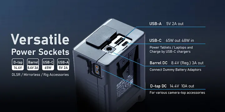 OMNI-99S 99Wh USB-C Info Pocket V-mount Battery