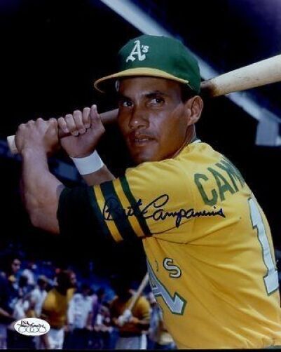 Bert Campaneris A`s Signed Jsa Cert Sticker 8x10 Photo Poster painting Authentic Autograph