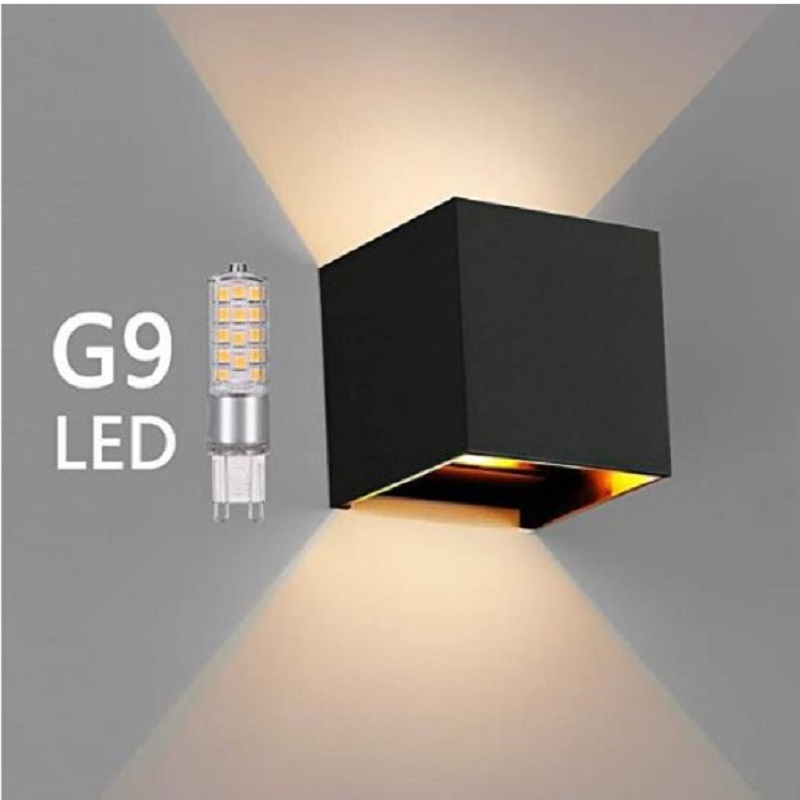 

2 pieces wall lamp with replaceable G9, 501 Original