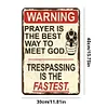 Warning - Metal Tin Signs(8*12Inch/12*16Inch)