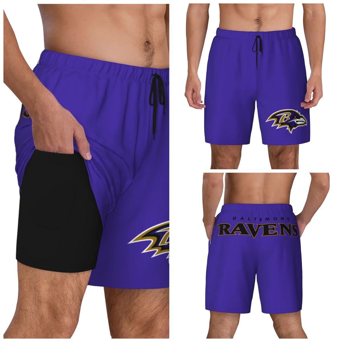 Baltimore Ravens Men's Swim Shorts