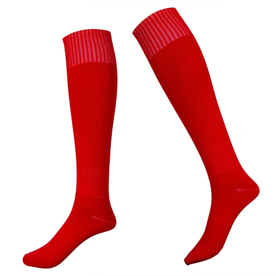 Hirigin Cool Mens Socks Sport football Soccer Long Socks Near Knee High Sock Baseball Hockey Y White Yellow Blue Socks