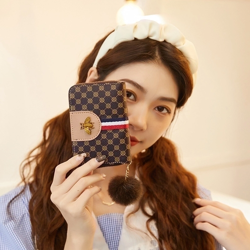 Women’s Printing Pu Leather Zipper Wallets