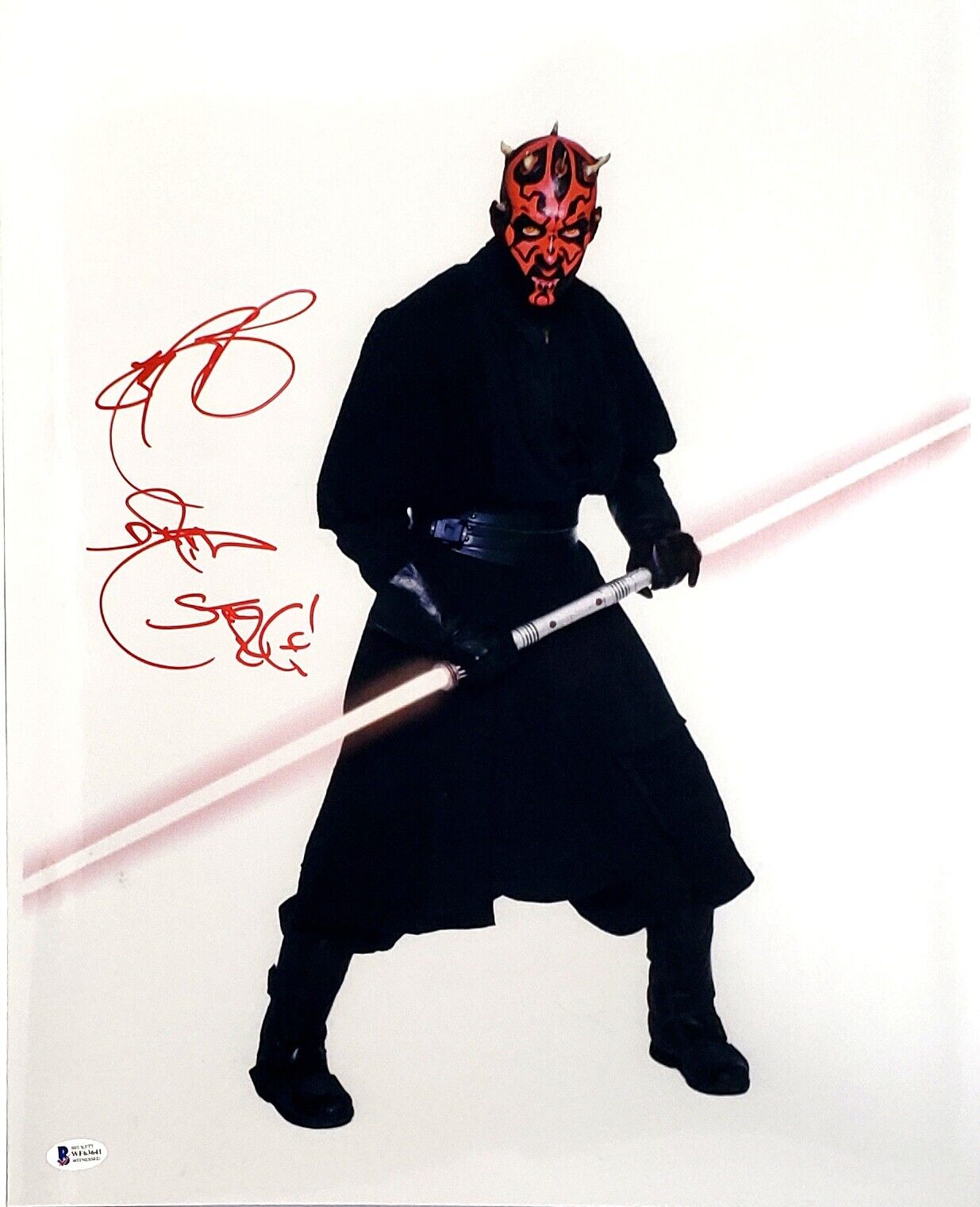 RAY PARK Signed Auto STAR WARS DARTH MAUL