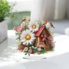 >SALE<Daisy Cottage Acrylic Special Shape DIY Diamond Painting Desktop Ornaments