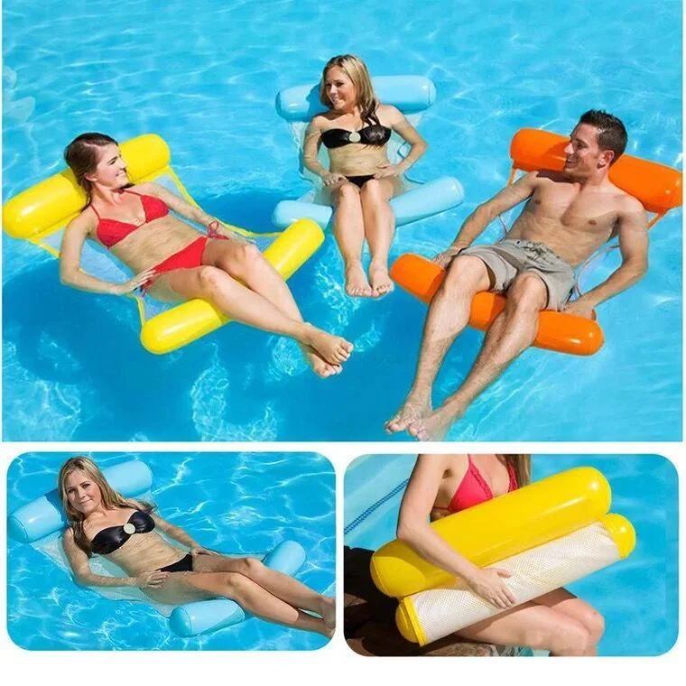 Inflatable Swimming Pool Chair Floating Bed Lounger