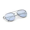 Modern Rimless Aviator Sunglasses 