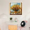 Sunflower Vase-11CT Stamped Cross Stitch 40*40cm/15.75*15.75in tapestrymarket