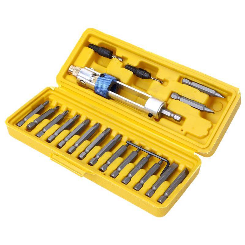Domom 20 Pcs Drill Driver Screwdriver Set -High Speed Alloyed Steel