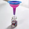 Gradient Color Diamond Painting Organizer Funnel Morning Glory Design Portable Drill Funnel for DIY Craft Easy Transfer Tools (Style A)