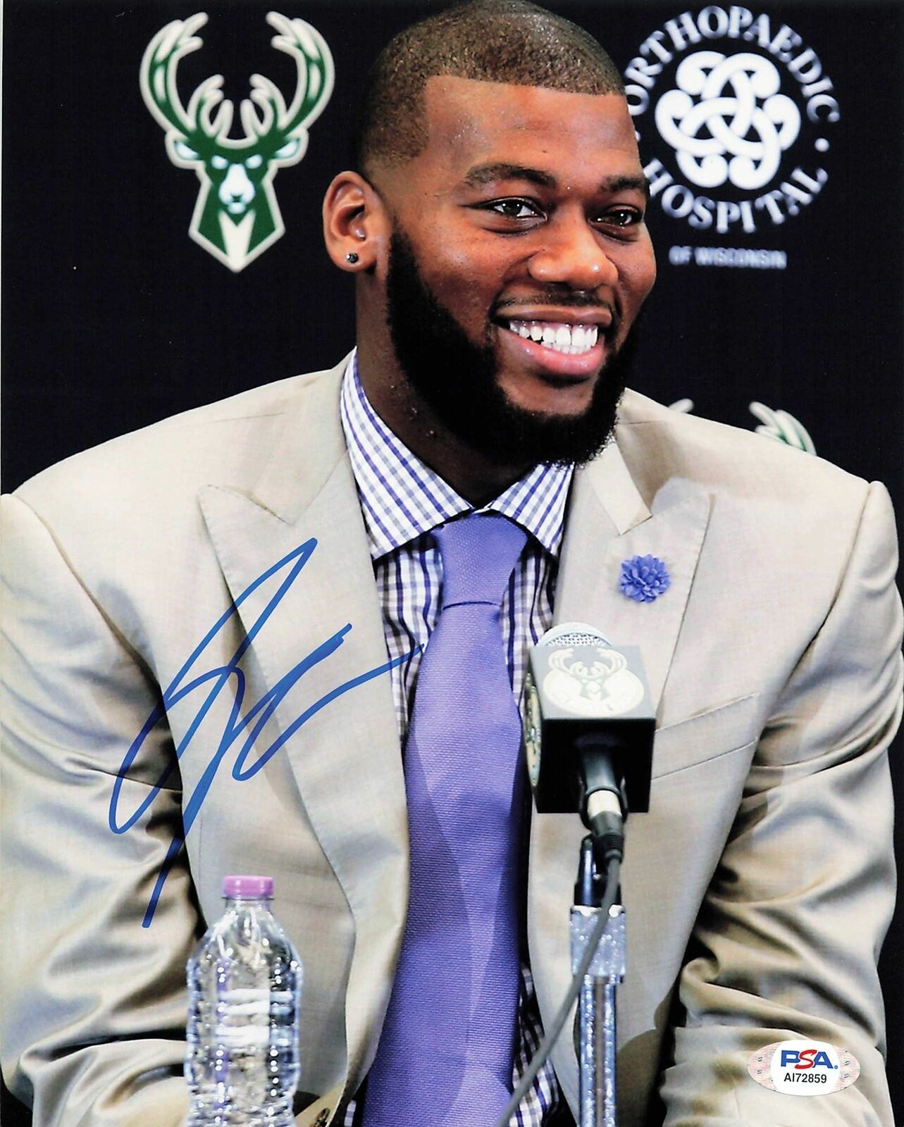 Greg Monroe signed 8x10 Photo Poster painting PSA/DNA Milwaukee Bucks Autographed