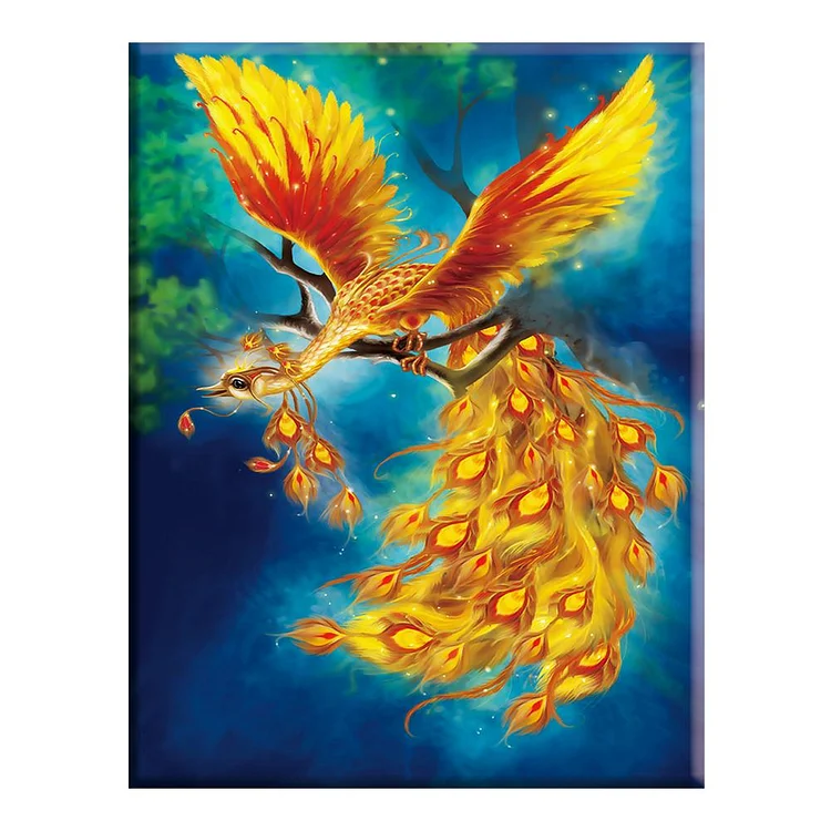 Phoenix - 14CT 2 Strands Threads Counted Cross Stitch Kit - 40x50cm(Canvas)