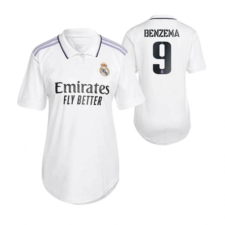 Frauen Real Madrid Karim Benzema 9 Home Trikot 2022-2023