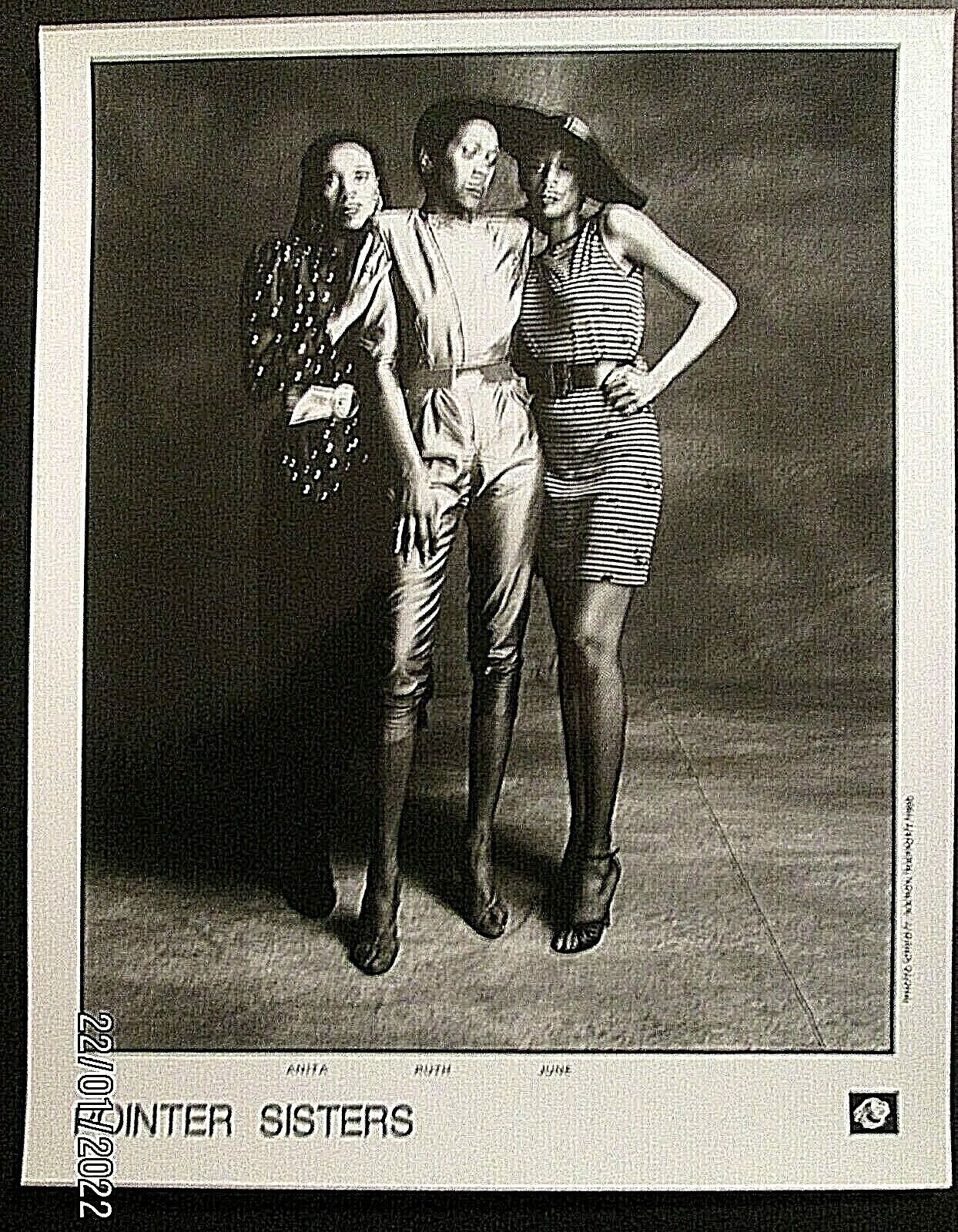 THE POINTER SISTERS ( ORIGINAL VINTAGE RECORD PROMO Photo Poster painting) CLASSIC