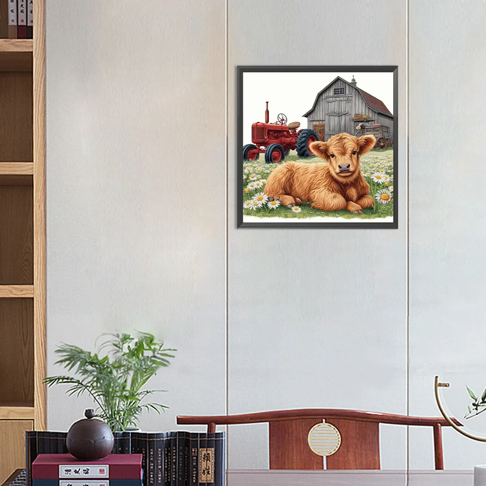 Diamond Painting - Full Round Drill - Calf(Canvas|30*30cm)