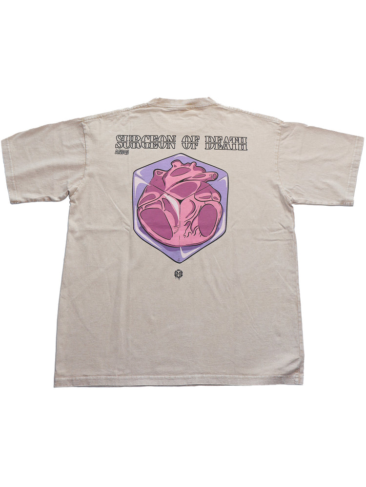 SURGEON OF DEATH EMBROIDERED ACID WASH TEE-O.P