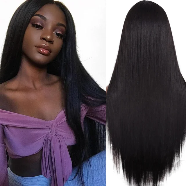Jewtribute Hair®|Long Straight Wig Middle Part Cosplay Wig