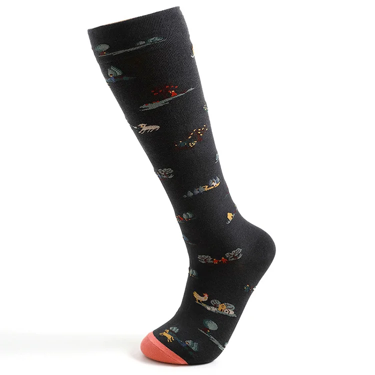 🔥kukelife🔥Soft Warm Retro Animal Contrasting Socks