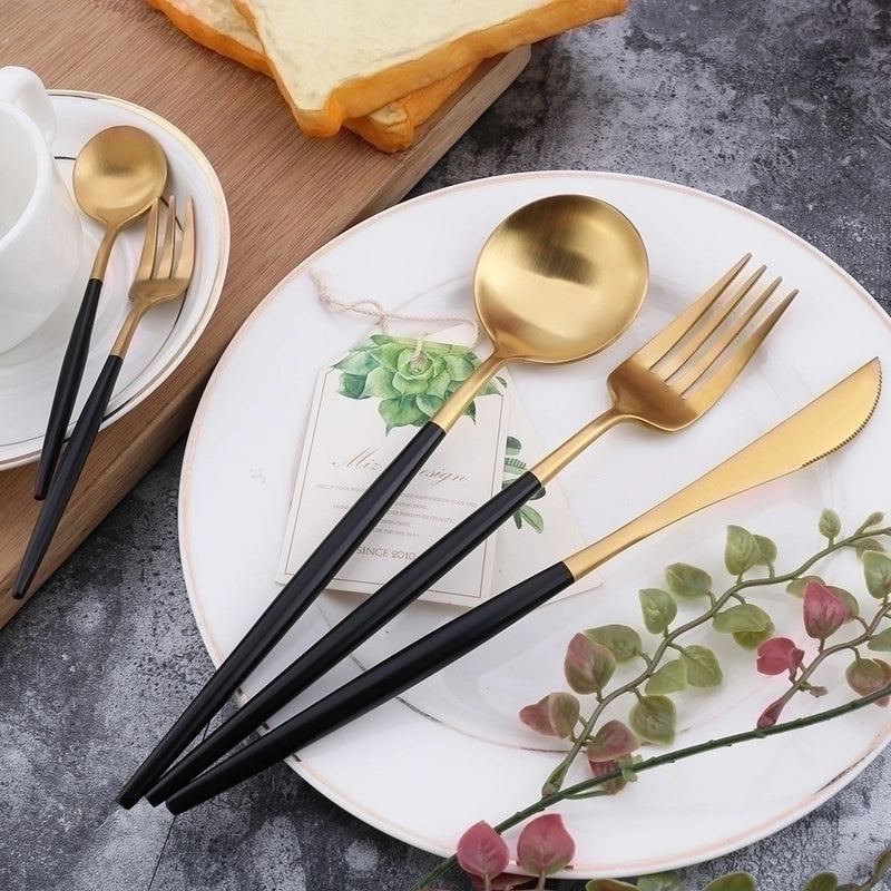 Casual Solid Color Stainless Steel Tableware 1 Piece