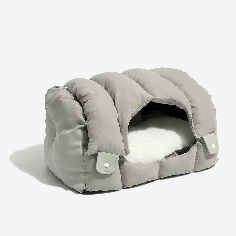 Warming 2-in-1 Arched Semi-Enclosed Cat Cave