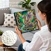 (25x25cm)DIY Dragon Framed Handmade Pearl Painting Art Craft Kit Living Home Decor