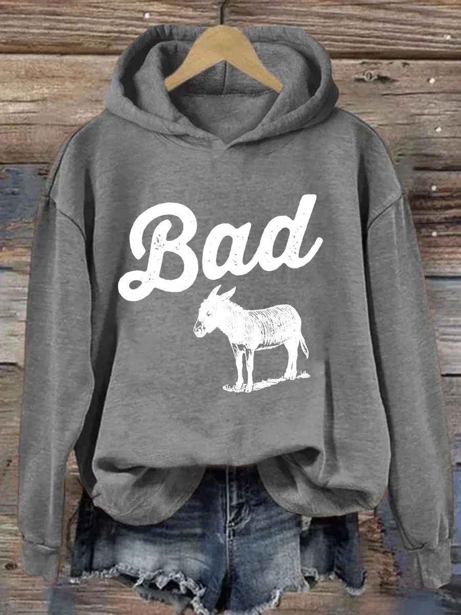 Funny Bad Ass Donkey Hoodie