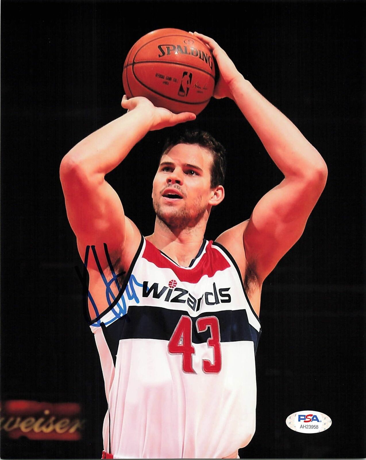 Kris Humphries signed 8x10 Photo Poster painting BAS BECKETT Atlanta Hawks Autographed