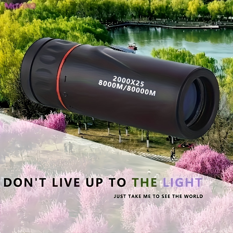 Likron Watches Compact Portable Monocular Telescope with Phone Clip Ideal for Bird Watching