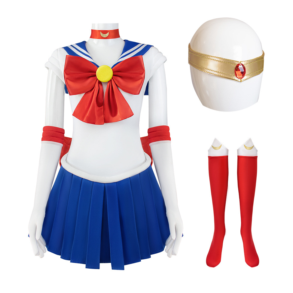 [Wetrose] Sailor Moon Cosplay Costume Usagi Tsukino Mercury Mars Jupiter Venus JK Uniform