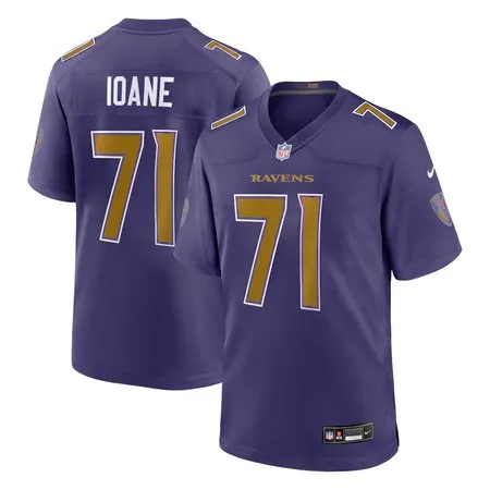 Youth Baltimore Ravens #71 Olaivavega Ioane Purple 2026 NFL Draft Game Jersey