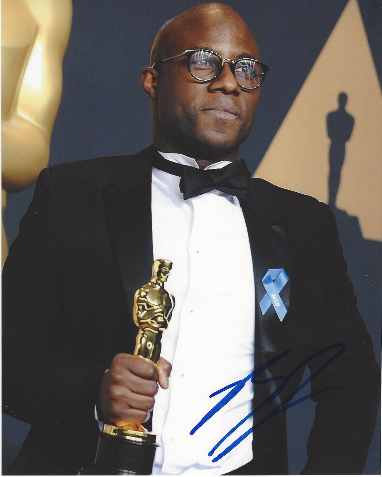 DIRECTOR BARRY JENKINS SIGNED AUTHENTIC 'MOONLIGHT' 8x10 Photo Poster painting E w/COA OSCAR