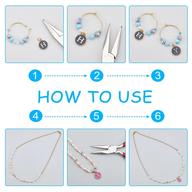 1 Set 12 * 14mm Hole 1~1.9mm Alloy Letter Pendant Jewelry Accessories