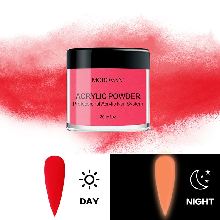 Morovan KU Crimson Luminous Acrylic Powder A268