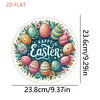 Easter 2D Flat DIY Hanging Diamond Art Ornament Home Window Pendant (Easter Egg)