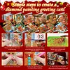 Cartoon Ginger Man DIY Diamond Painting Greeting Cards with Envelopes