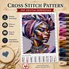 (PDF Pattern) Abstract Woman 11CT PDF Cross Stitch Pattern Instant Digital Download Counted Printable 15.75x21.65inch