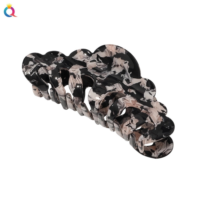 Women’s IG Style Minimalist Color Block Arylic Hollow Out Hair Claws