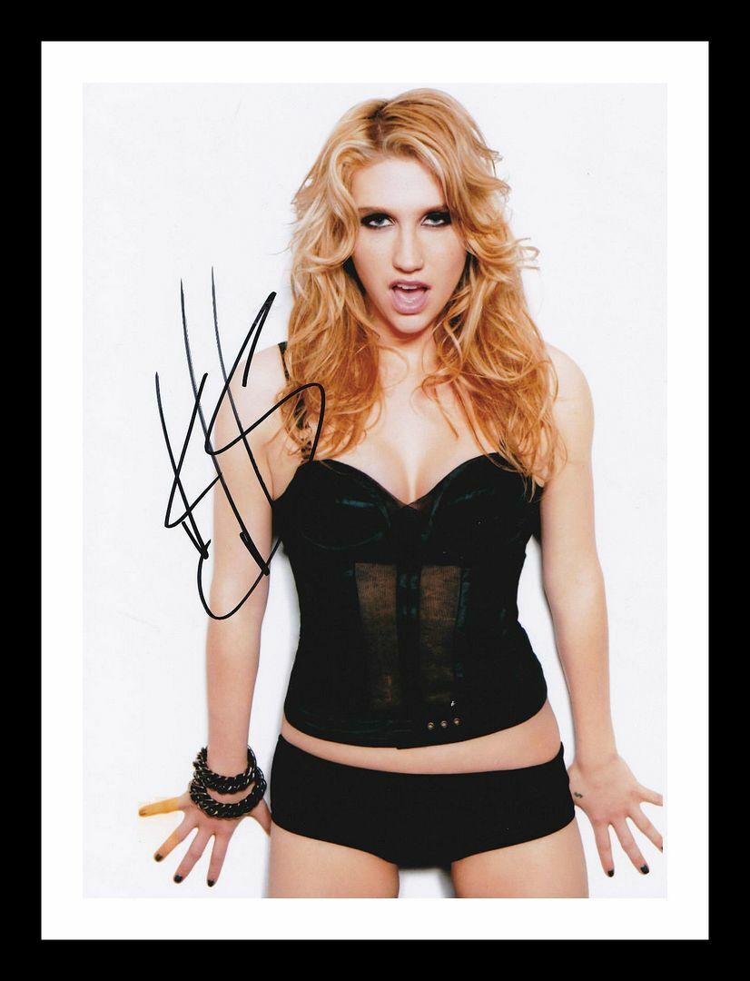 Kesha Autograph Signed & Framed Photo Poster painting 1