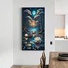 (40*70cm)Lotus Shadow Under The Moon - Full Round Drill Diamond Painting