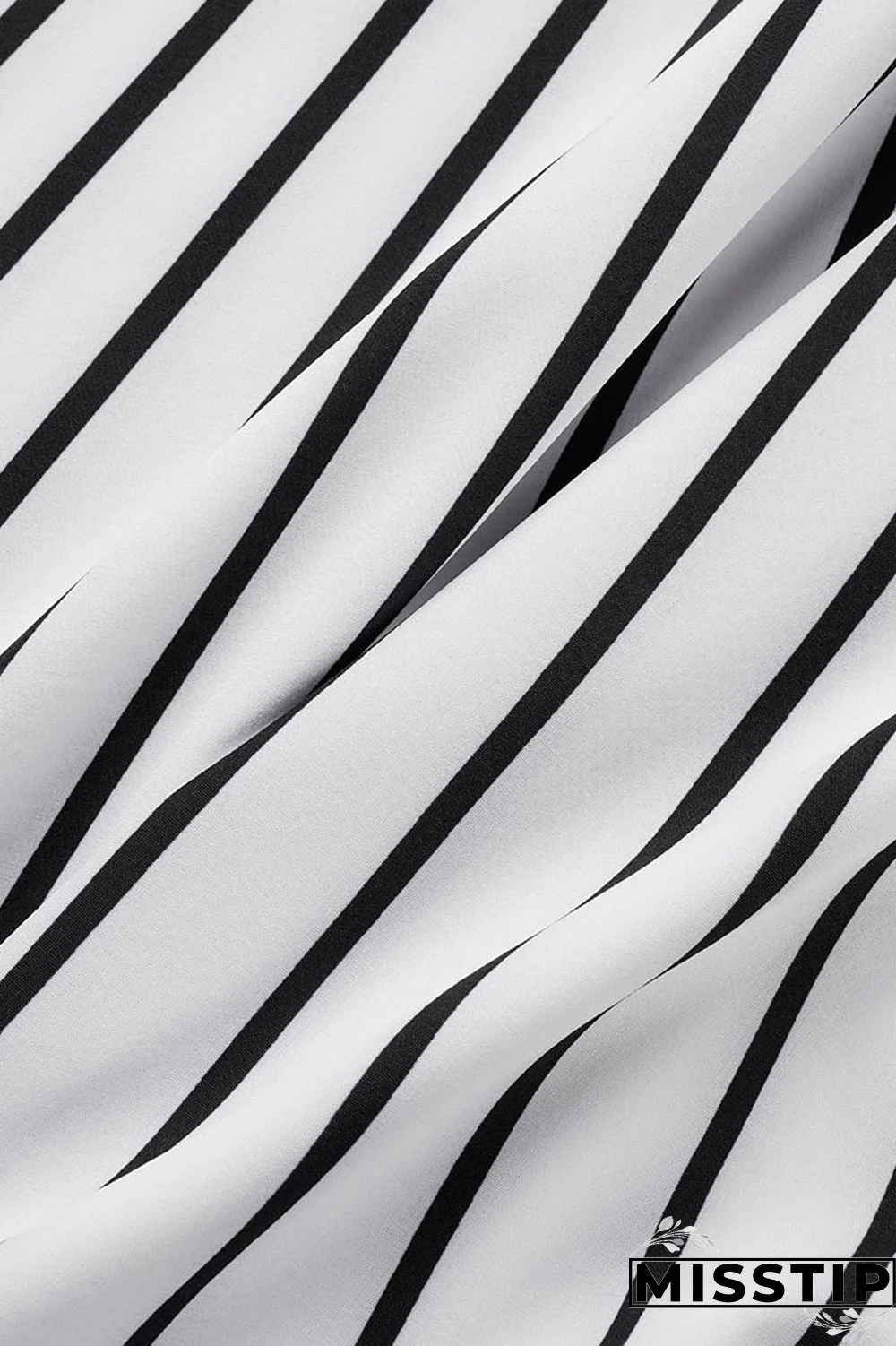 Black Casual Striped Print Patchwork O Neck A Line Dresses