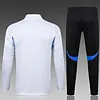 2025/2026 Manchester United Half-Pull Training Suit White Football Shirt 1:1 Thai Quality