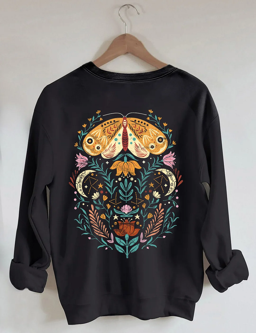 Celestial Moth Butterfly Sweatshirt