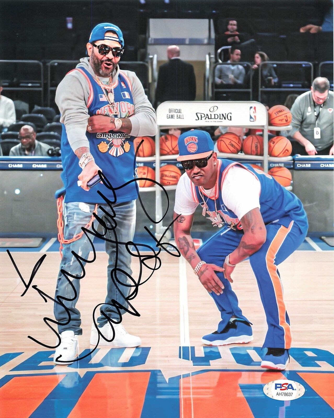 Jim Jones signed 8x10 Photo Poster painting PSA/DNA Autographed Rapper Knicks