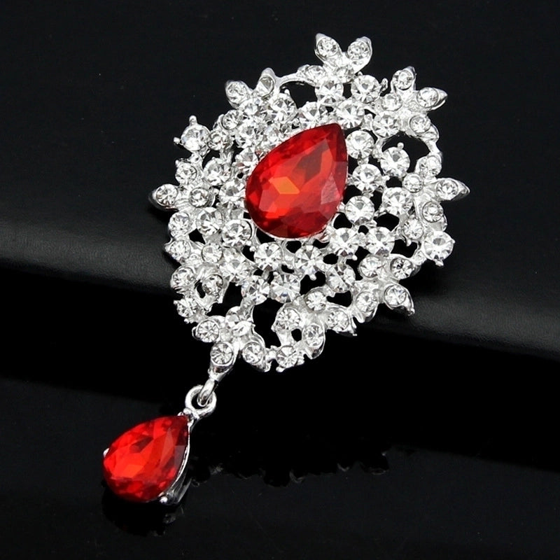 Fashion Pin Water Droplets Alloy Plating Women’S Brooches